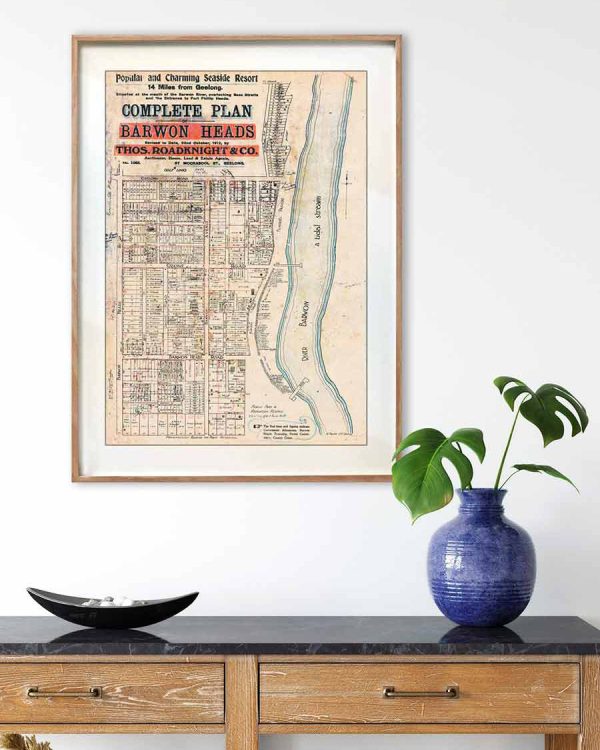 Barwon Heads | Prints | Vintage Maps | Print modern