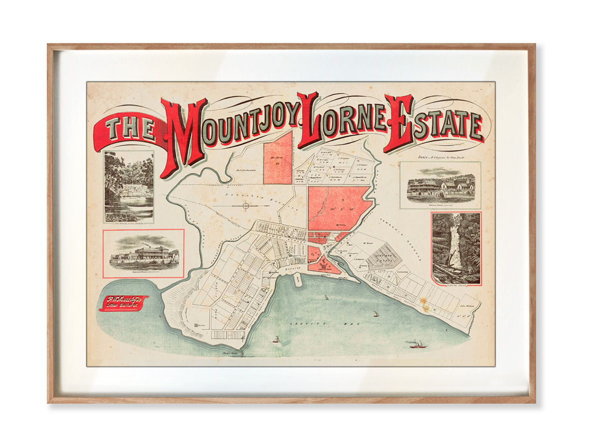 Print modern | Framed Prints | Maps | Historical maps and posters | Lorne Estate | Melbourne |