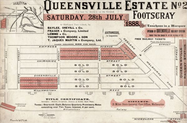 Detail | Maps | Decor | Queensville | Kingsville | Melbourne | Print modern