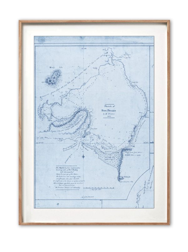Port Phillip Bay map print | Wall art | Melbourne | Print modern