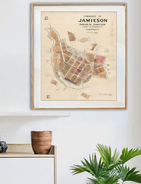 Jamieson Map print | Frame| Jamieson | Print modern