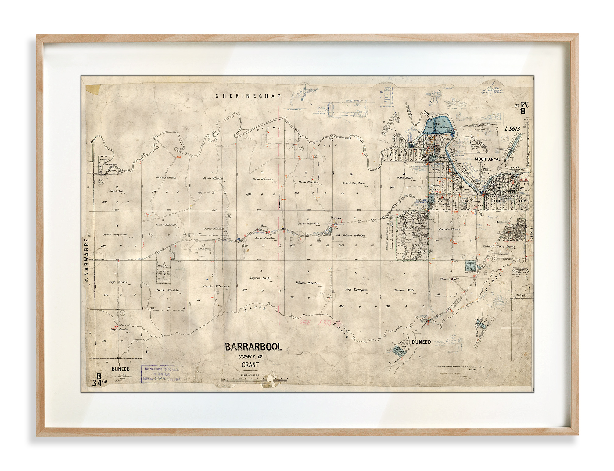 Prints | Maps | Barrabool | Print modern