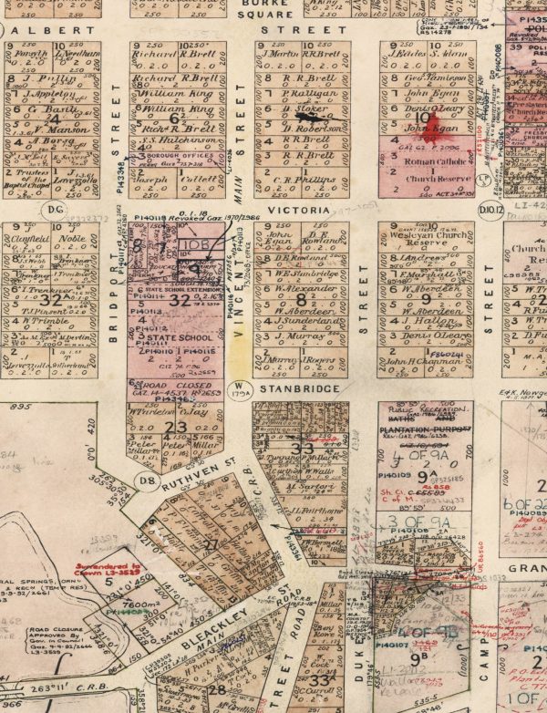 Vintage Map Prints | Maps | Daylesford | Melbourne | Print modern