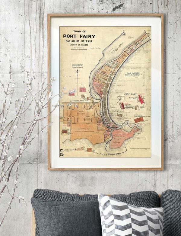 Historic Map Print | Maps | Port Fairy | Port Fairy | Print modern
