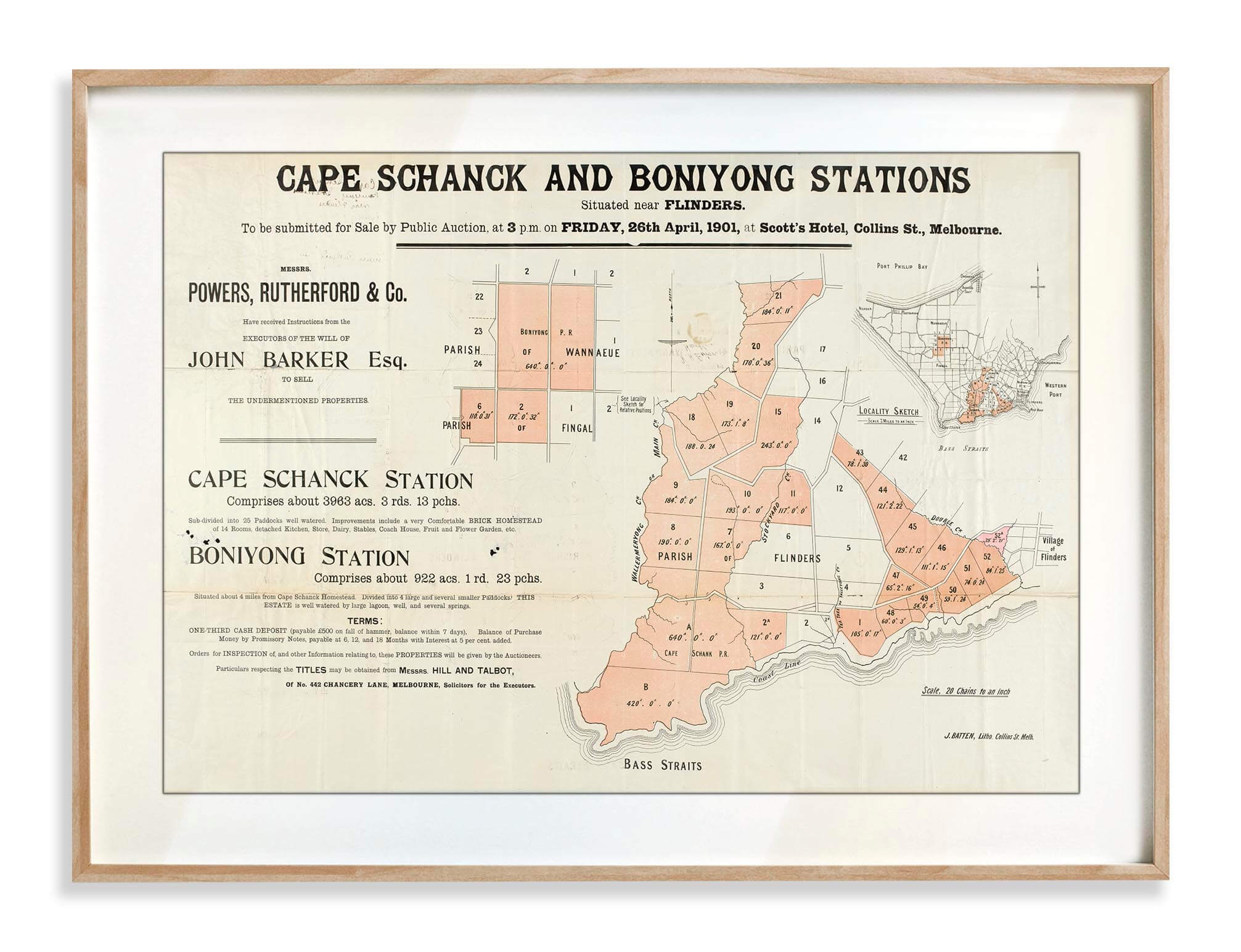 Cape Schanck and Boniyong 1901