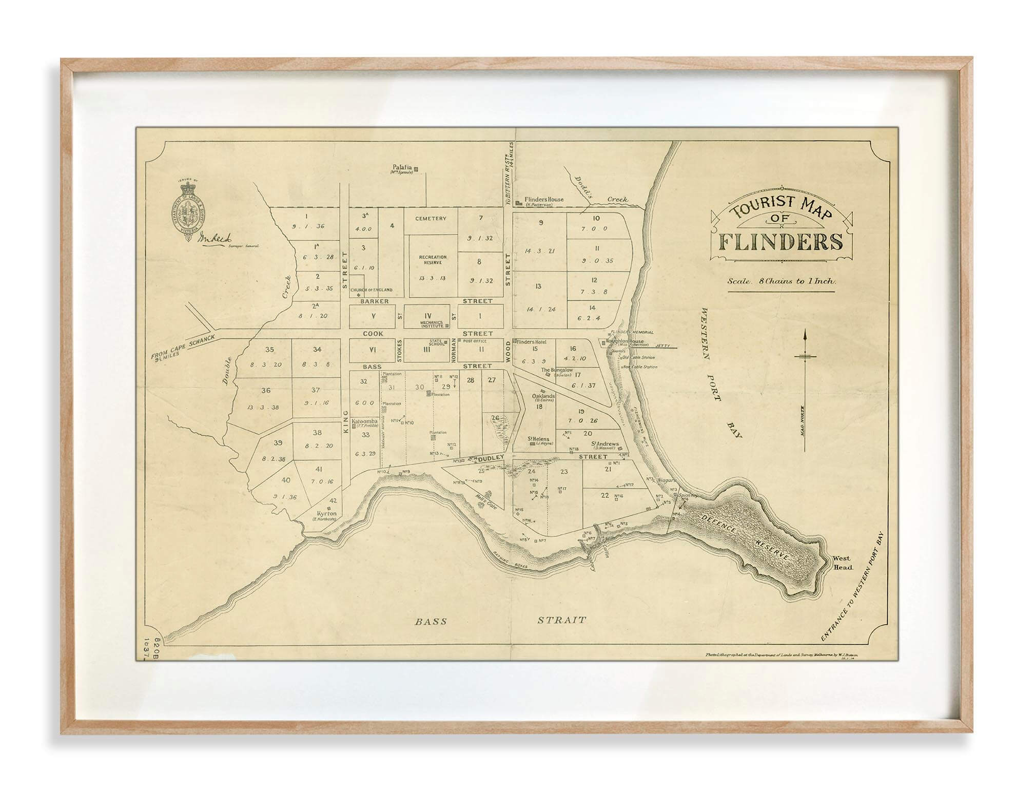 Flinders Tourist Map 1914