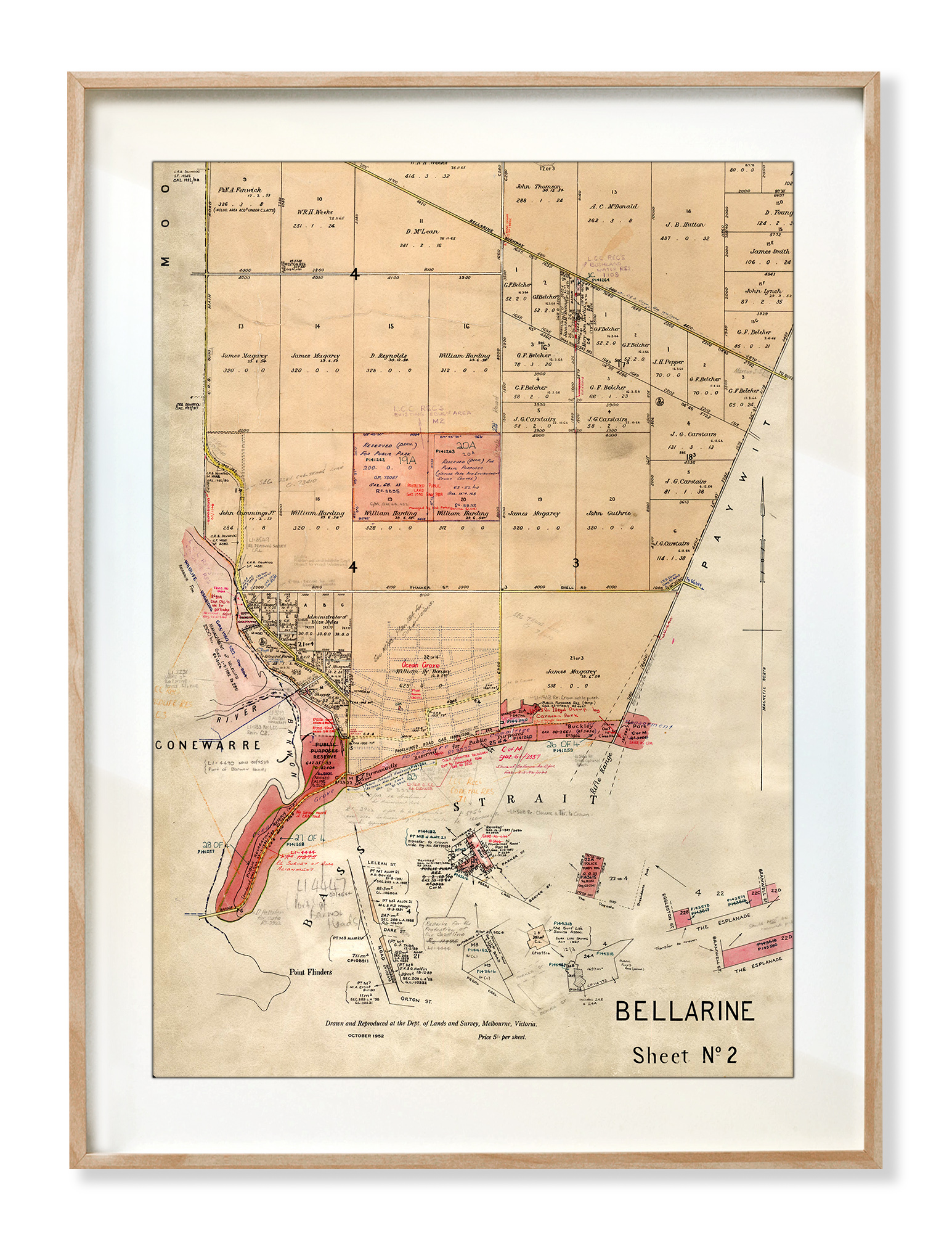 Ocean Grove Map - Bellarine No2