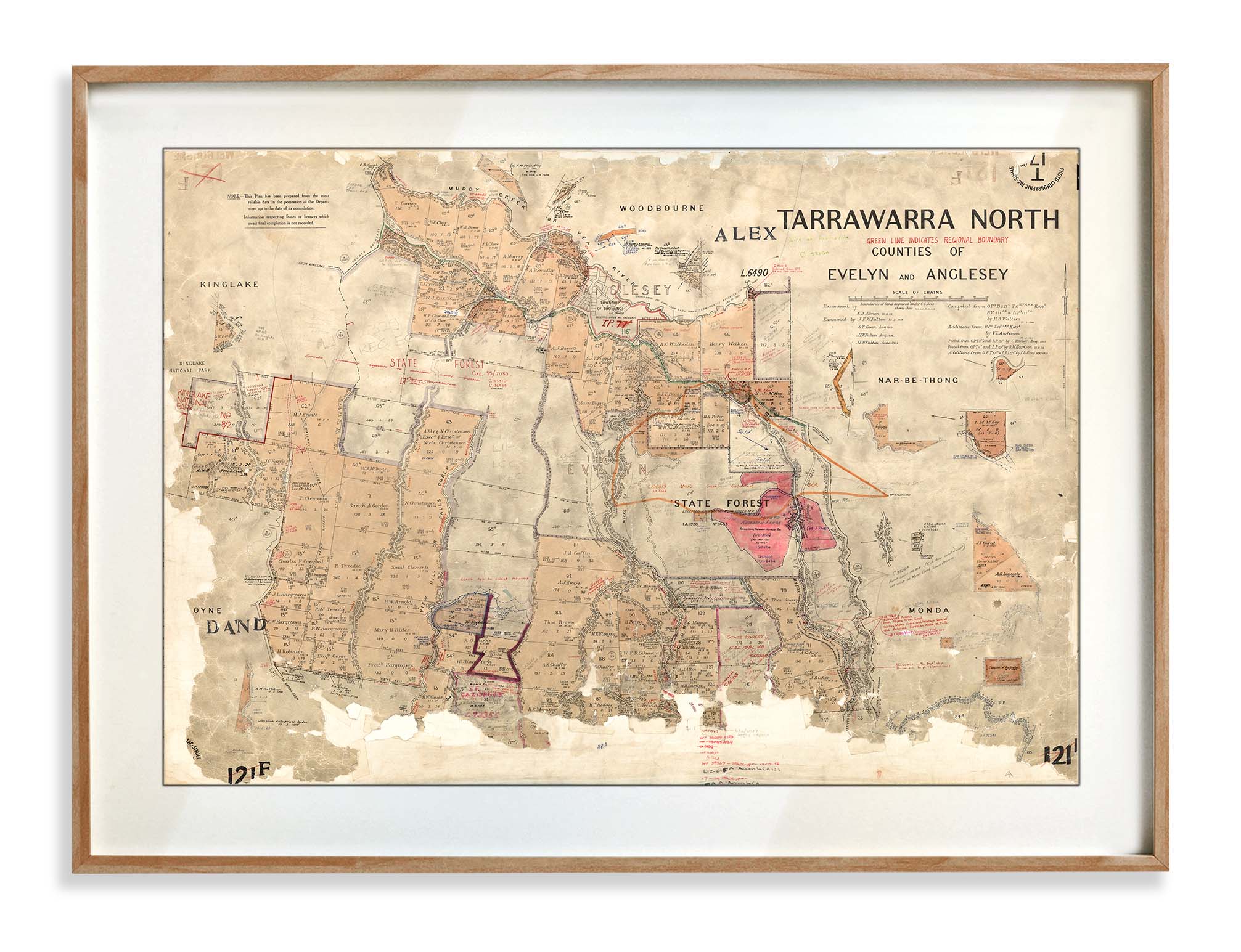 Tarrawarra Prints | Vintage Maps | Print modern