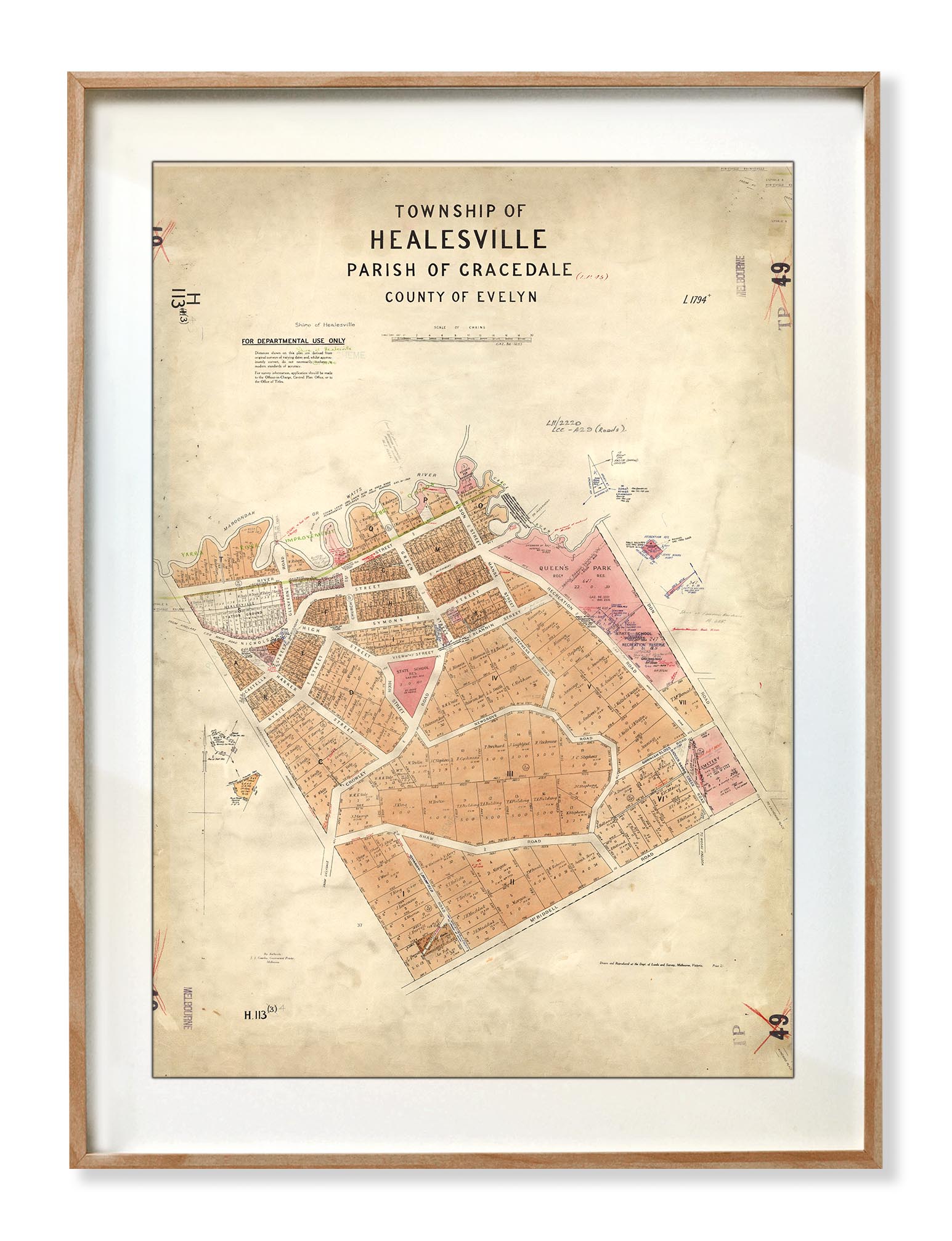 Healesville Prints | Vintage Maps | Print modern