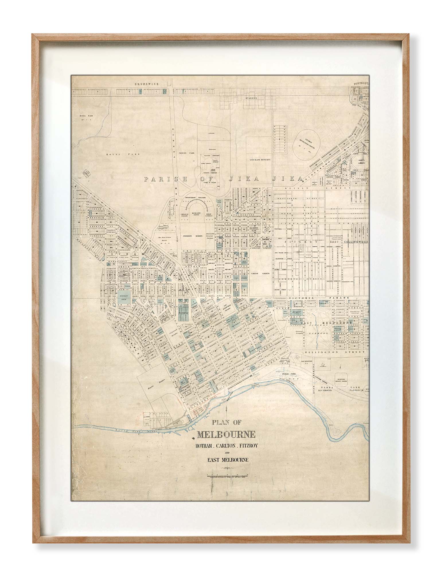 Plan of Melbourne 1866
