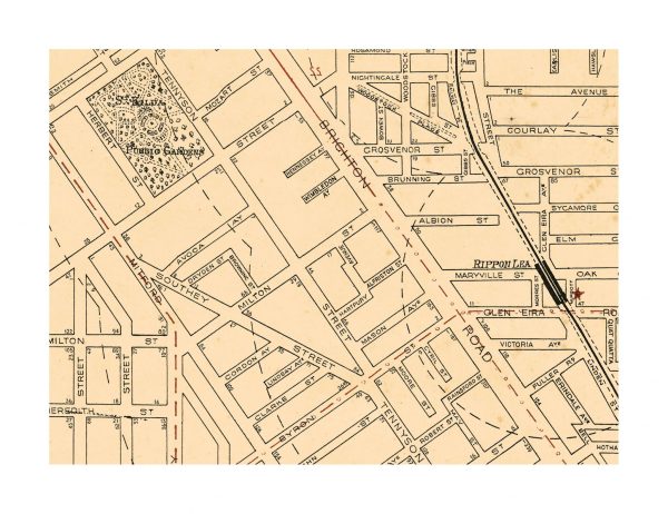 Historical maps | Maps | Interior Decor | St Kilda | Print modern