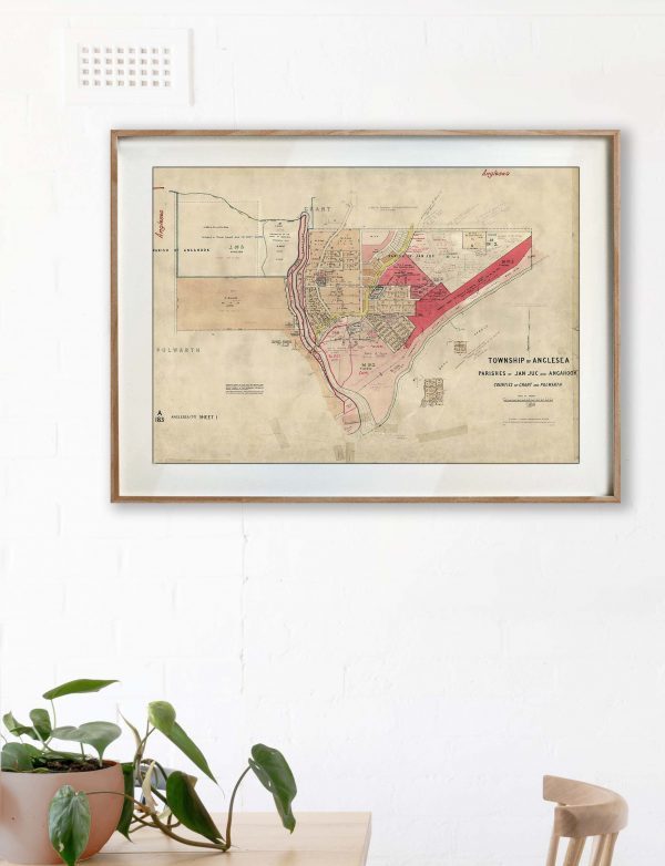 Print | Maps | Anglesea | Print modern