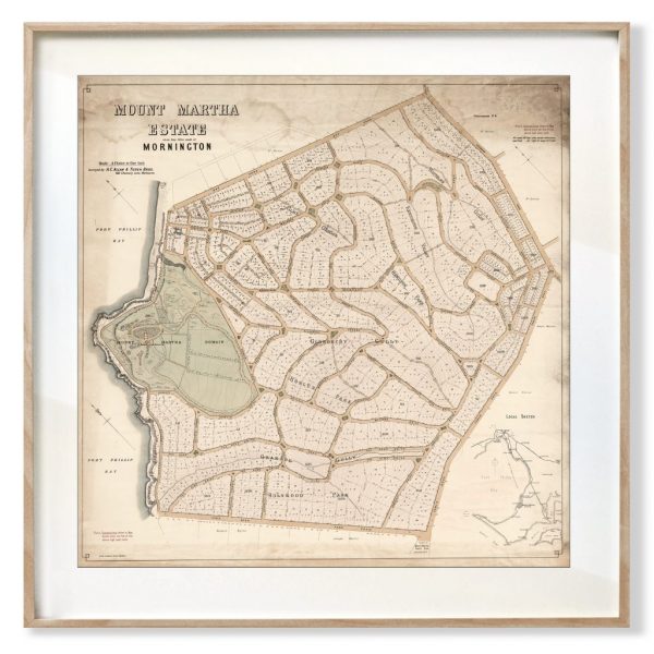 Prints | Vintage Maps | Mornington Peninsula | Print modern