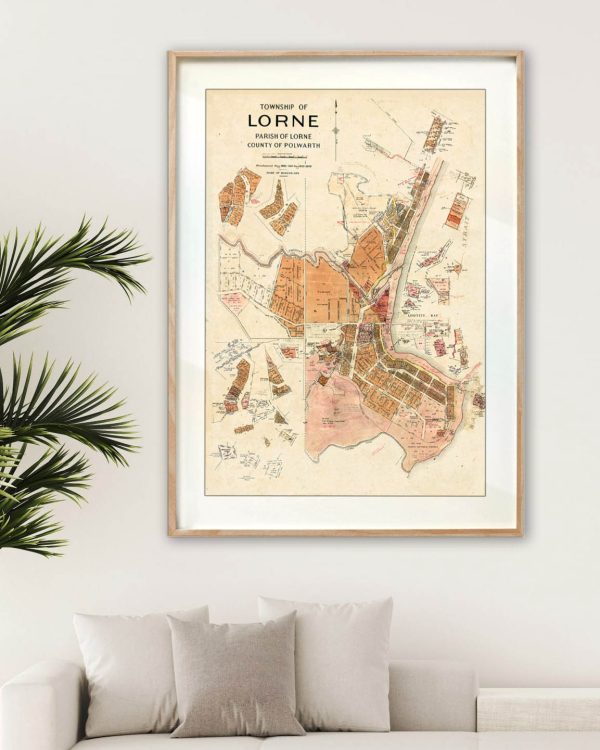 Print modern | Framed Prints | Maps | Historical maps and posters | Lorne Estate | Melbourne |