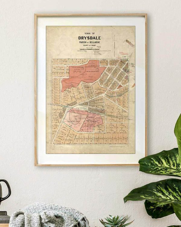 Historical maps | Map prints | Drysdale | Print modern