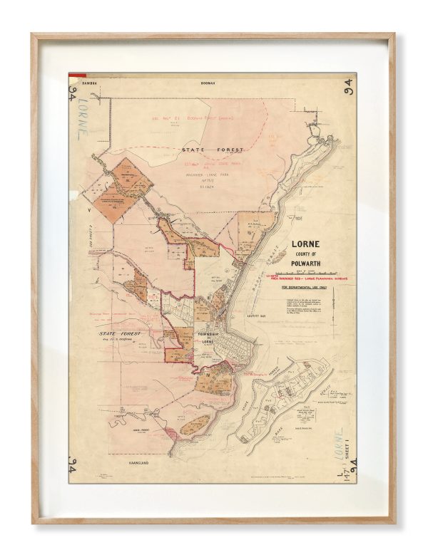 Print modern | Framed Prints | Maps | Historical maps and posters | Lorne Estate | Melbourne |