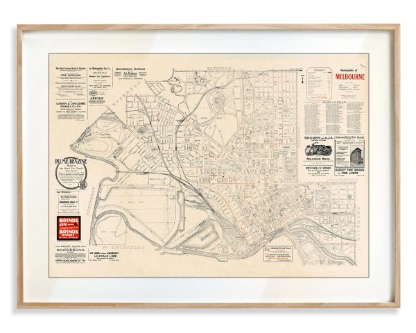 melbourne Map print | Wall art | Melbourne | Print modern